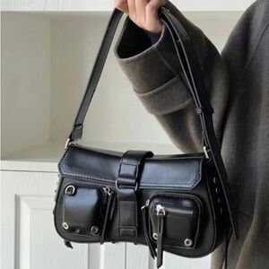 Punk Goth Casual Trendy PU Leather Bag